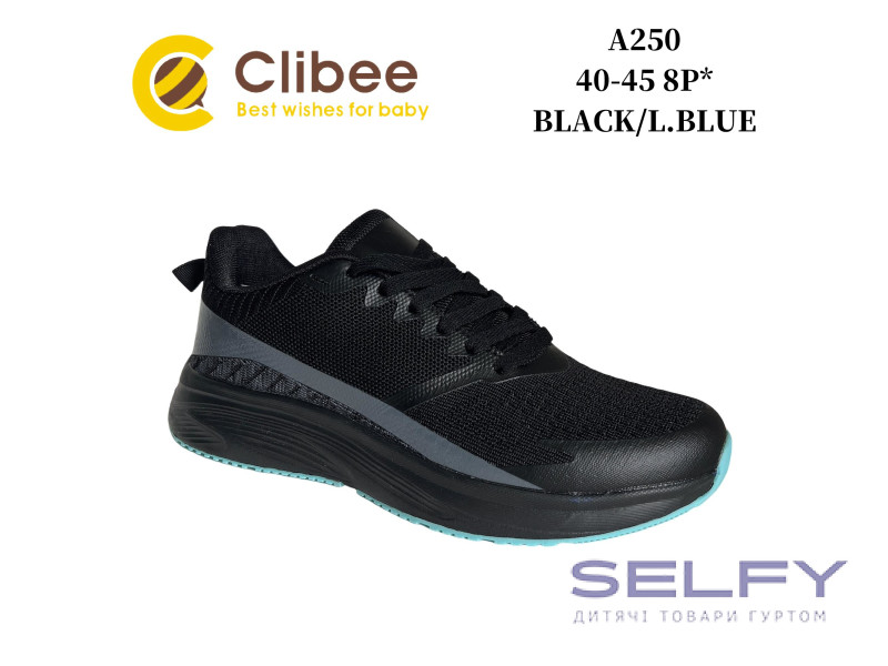 Кросівки Clibee A250 black-l.blue 40-45, Фото 1