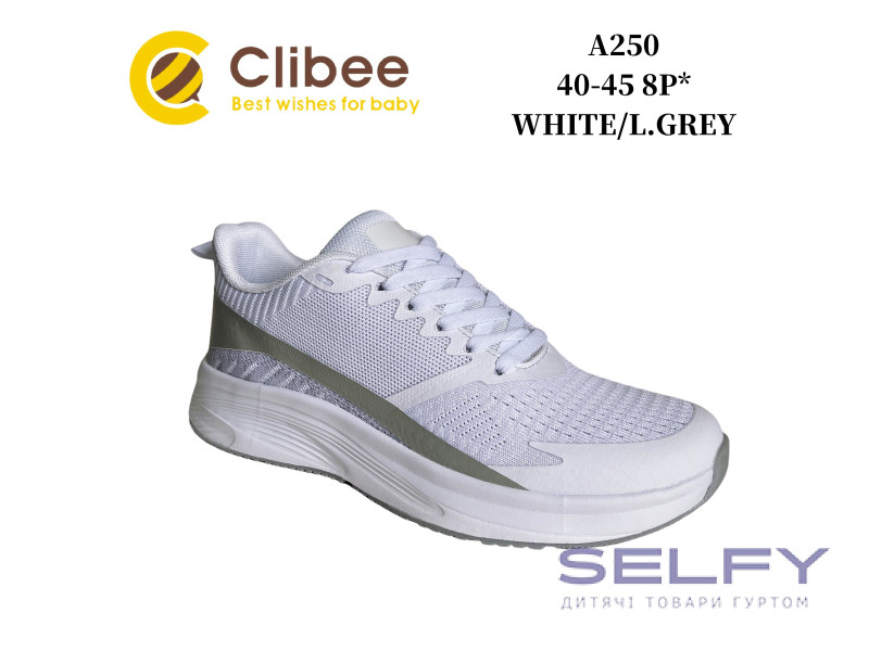 Кросівки Clibee A250 white-l.grey 40-45, Фото 1