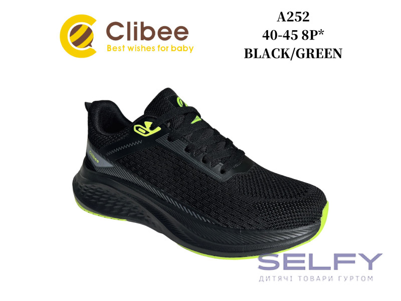 Кросівки Clibee A252 black-green 40-45, Фото 1