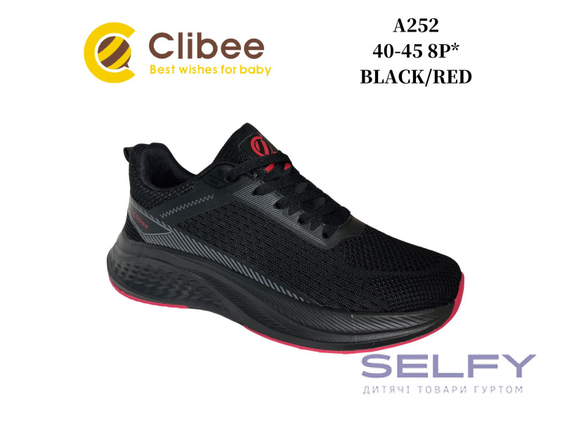 Кросівки Clibee A252 black-red 40-45, Фото 1
