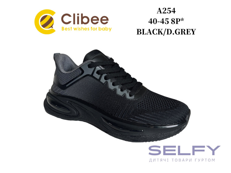 Кросівки Clibee A254 black-d.grey 40-45, Фото 1