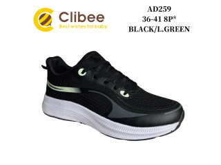 Кросівки Clibee AD259 black-l.green 36-41