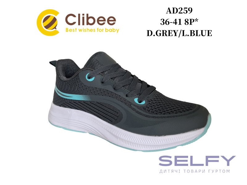 Кросівки Clibee AD259 d.grey-l.blue 36-41, Фото 1