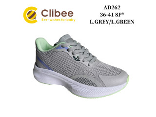 Кросівки Clibee AD262 l.grey-l.green 36-41
