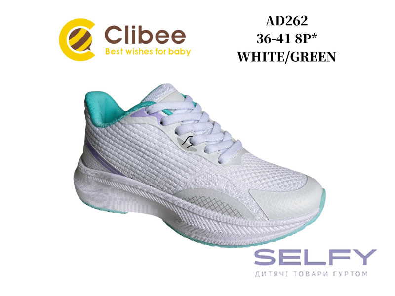 Кросівки Clibee AD262 white-green 36-41, Фото 1