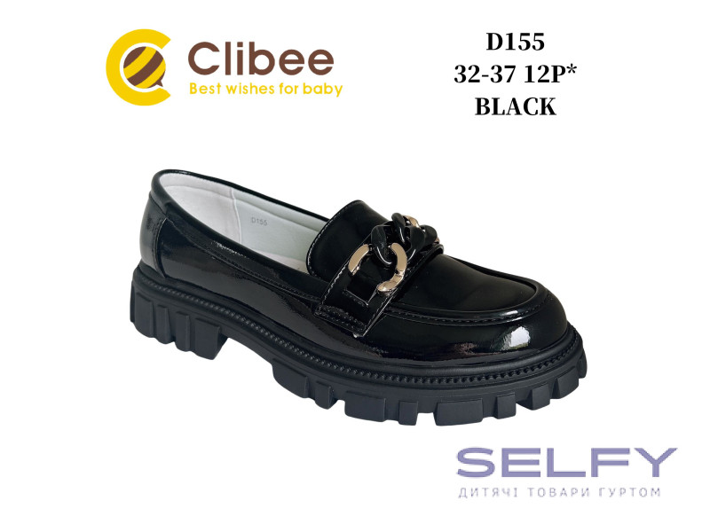 Туфлі Clibee D155 black 32-37, Фото 1