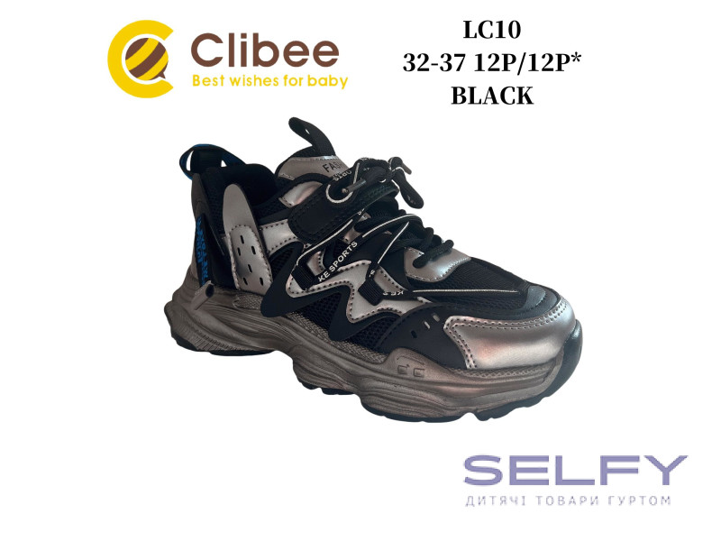 Кросівки дитячі Clibee LC10 black 32-37, Фото 1