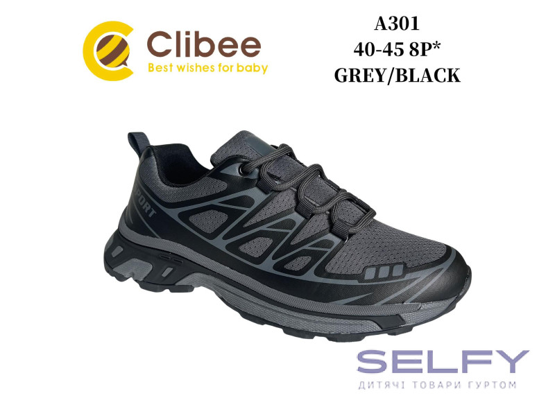 Кросівки Clibee A331 grey-black 40-45, Фото 1
