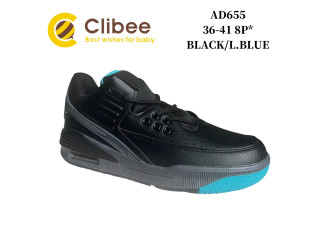 Кросівки Clibee AD655 black-l.blue 36-41