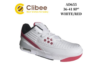 Кросівки Clibee AD655 white-red 36-41