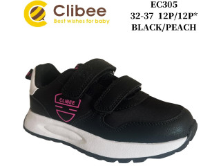 Кросівки дитячі Clibee EC305 black-peach 32-37