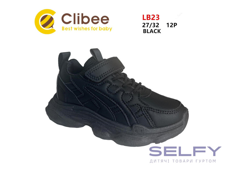 Кросівки дитячі Clibee LB23 black 27-32, Фото 1