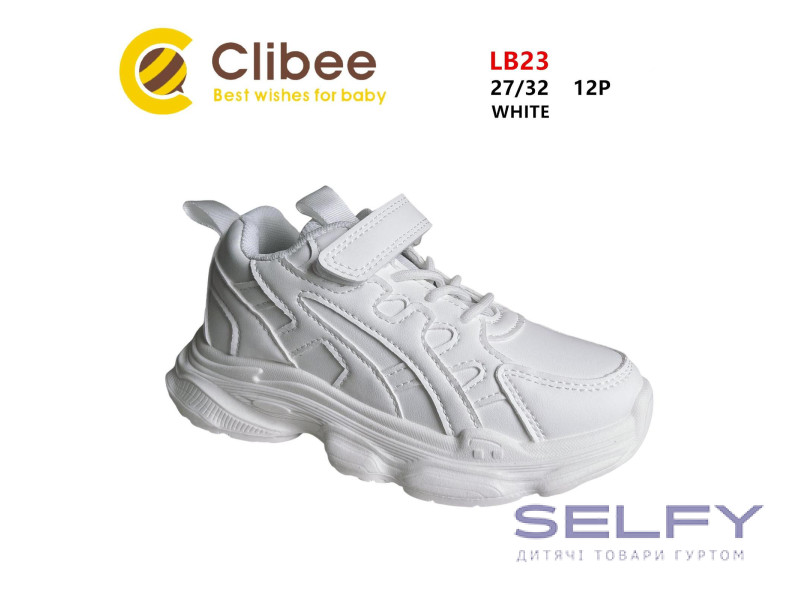 Кросівки дитячі Clibee LB23 white 27-32, Фото 1