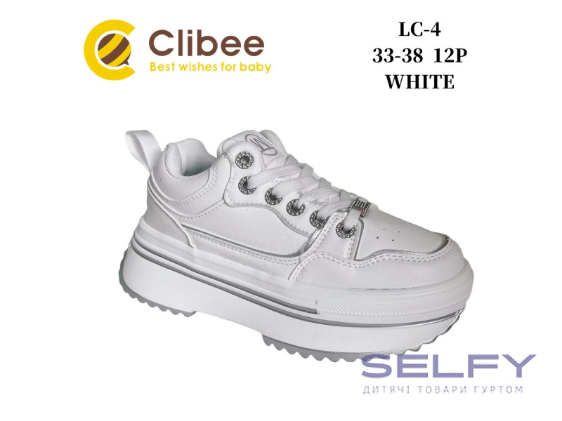 Кросівки дитячі Clibee LC-4 white 33-38, Фото 1