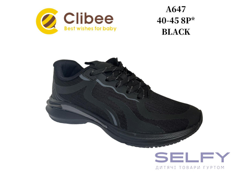 Кросівки дитячі Clibee A647 black 40-45, Фото 1