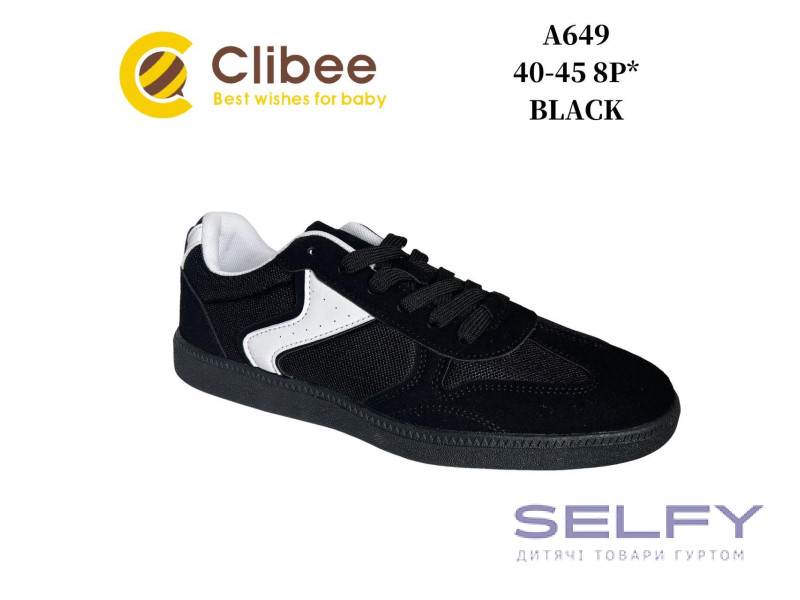 Кросівки дитячі Clibee A649 black 40-45, Фото 1