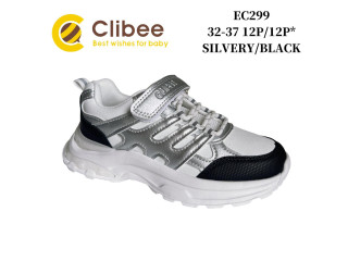 Кросівки дитячі Clibee EC299 silver-black 32-37