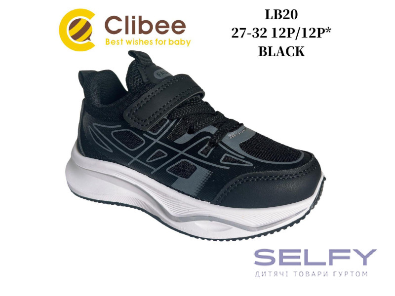 Кросівки дитячі Clibee LB20 black 27-32, Фото 1