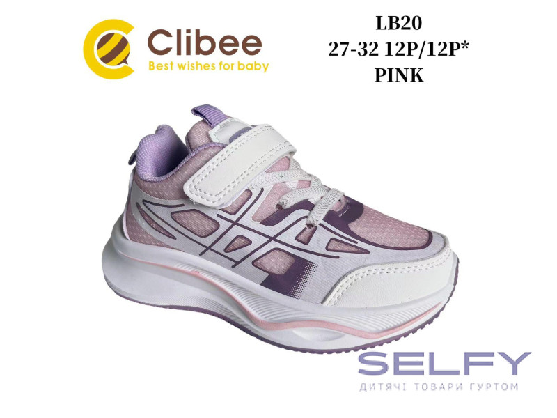Кросівки дитячі Clibee LB20 pink 27-32, Фото 1