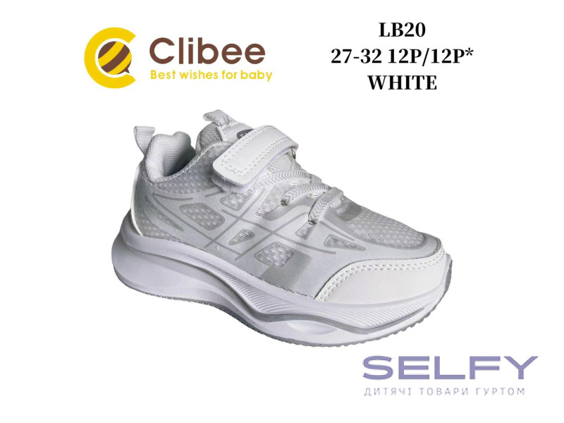 Кросівки дитячі Clibee LB20 white 27-32, Фото 1