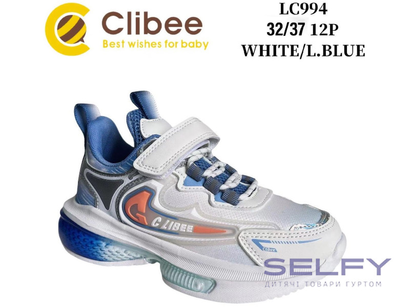 Кросівки дитячі Clibee LC994  white-l.blue 32-37, Фото 1