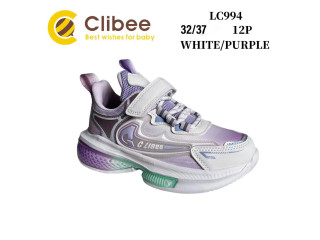 Кросівки дитячі Clibee LC994  white-purple 32-37
