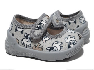 Denny 18-25 сірий. сіра підошва, бульдог