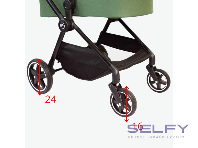 Коляска для дитини універсальна 3 в 1 FreeON Zack, olive, Фото 5