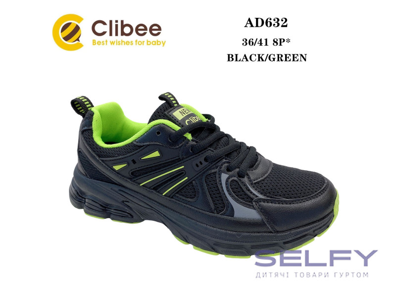 Кросівки Clibee AD632 black-green 36-41, Фото 1