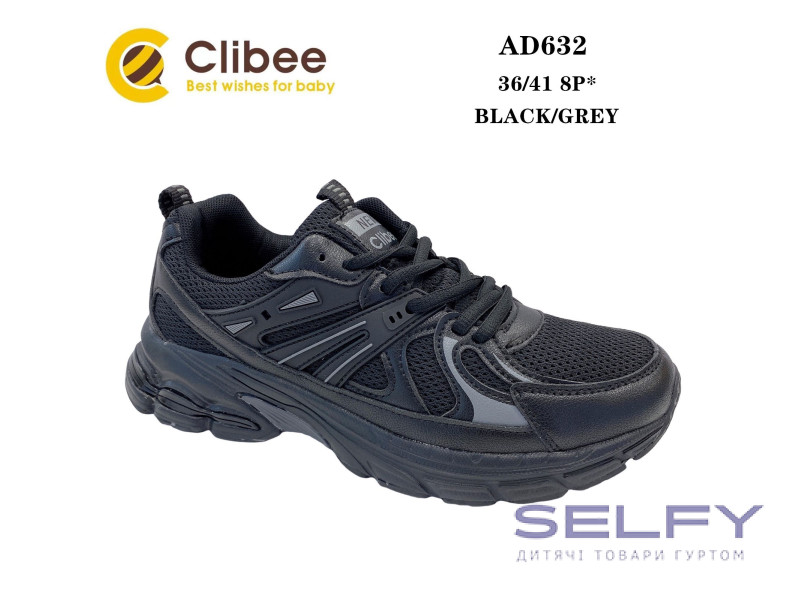 Кросівки Clibee AD632 black-grey 36-41, Фото 1