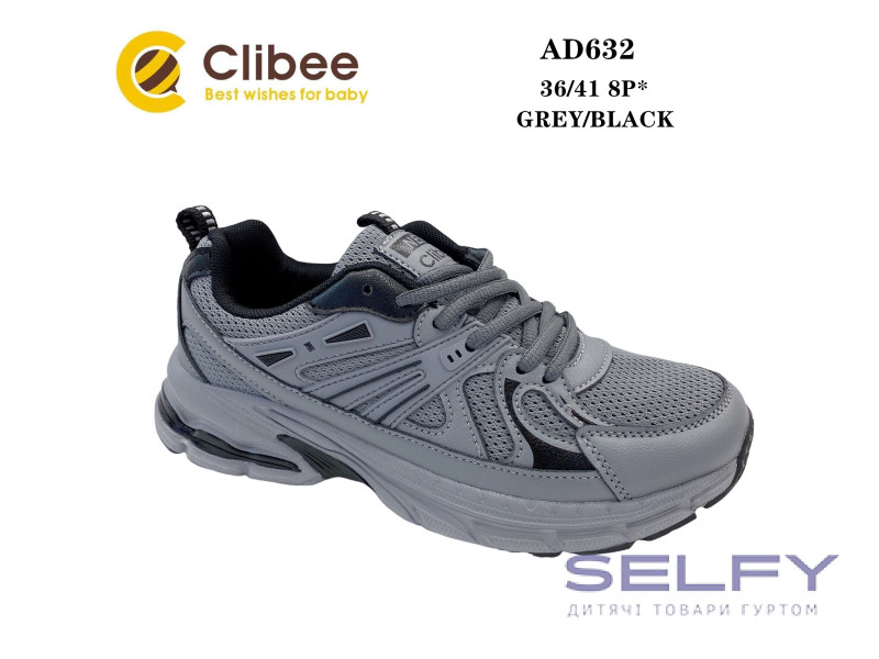 Кросівки Clibee AD632 grey-black 36-41, Фото 1