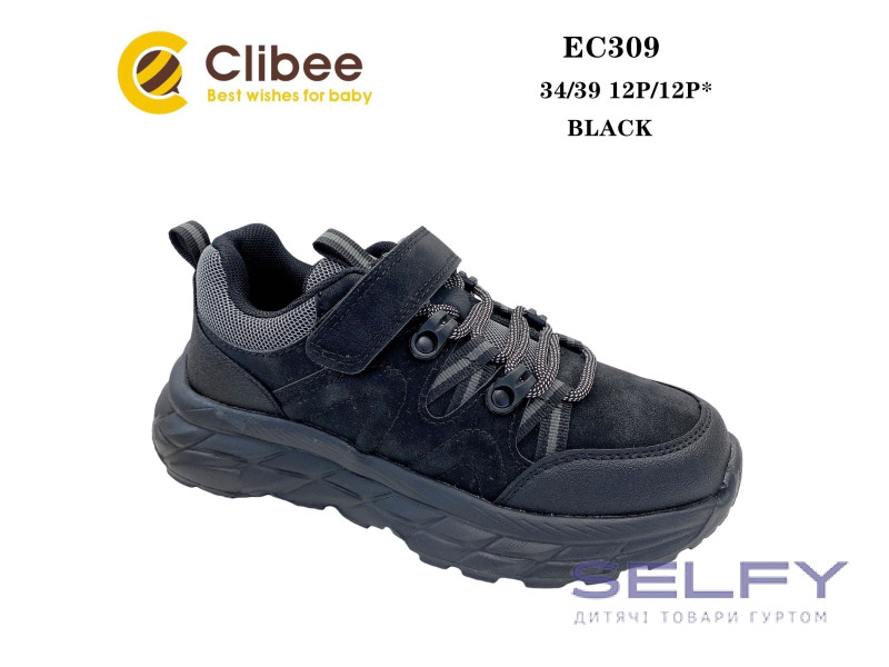 Кросівки Clibee EC309 black 34-39, Фото 1