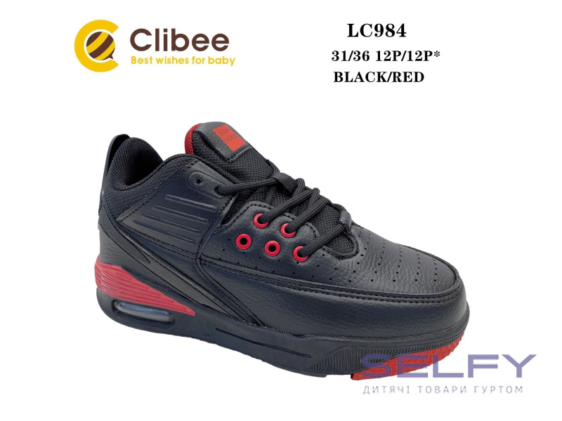 Кроссовки Clibee LC984 black-red 31-36, Фото 1