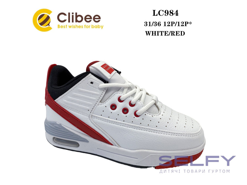 Кросівки Clibee LC984 white-red 31-36, Фото 1