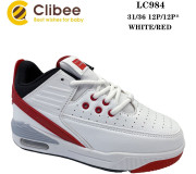 Кроссовки Clibee LC984 white-red 31-36