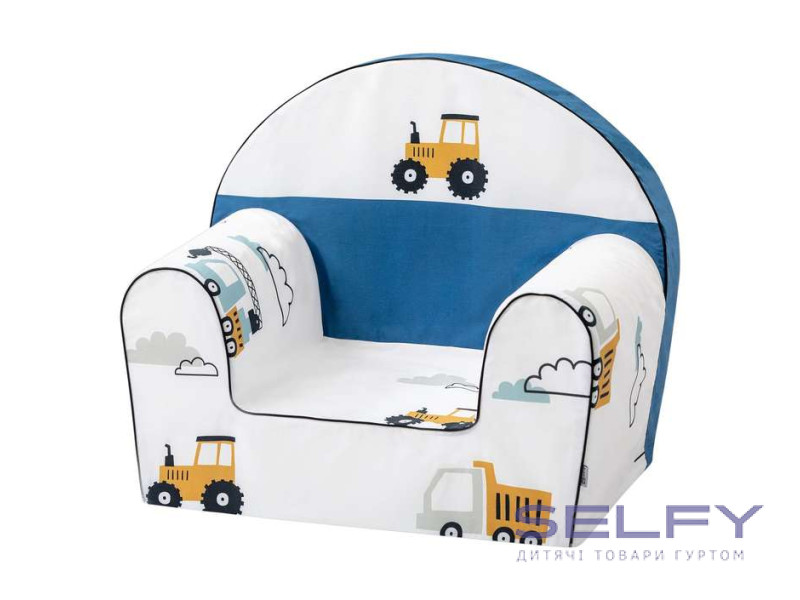 Крісло дитяче Bubaba by FreeON Happy Builders, white - blue, Фото 1