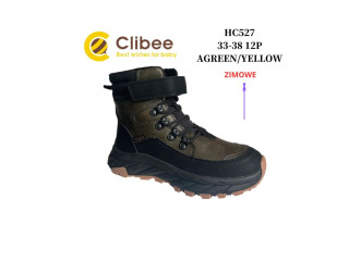 Черевики зимові Clibee HC527 agreen-yellow 33-38