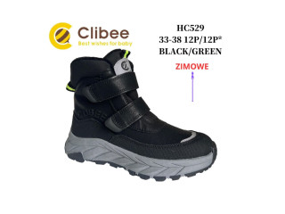 Черевики зимові Clibee HC529 black-green 32-37