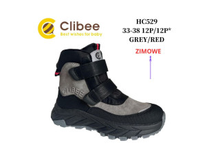 Черевики зимові Clibee HC529 grey-red 32-37