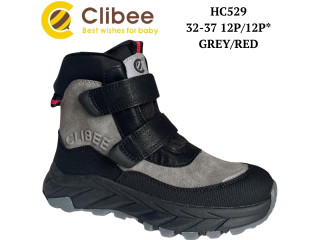 Черевики зимові Clibee HC529 grey-red 32-37