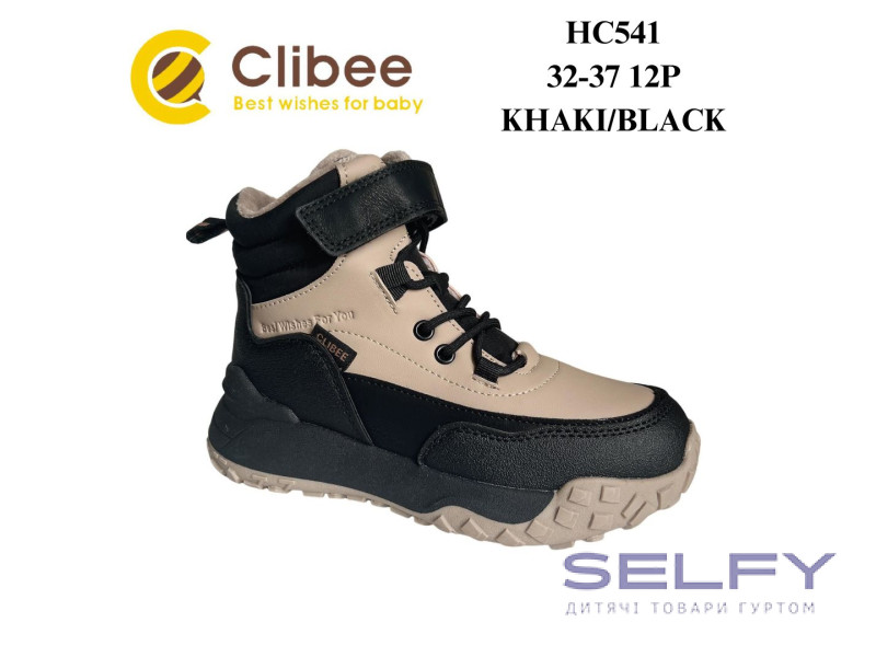 Черевики зимові Clibee HC541 khaki-black 32-37, Фото 1