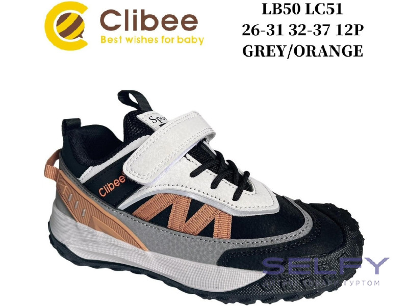 Кросівки Clibee LC51 grey-orange 32-37, Фото 1