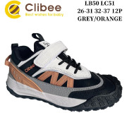 Кроссовки Clibee LC51 grey-orange 32-37