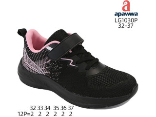 Кросівки дитячі Apawwa LG1030P black-pink 32-37
