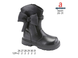 Чоботи Apawwa N691 black 26-31