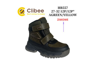 Черевики зимові Clibee HB557 agreen-yellow 27-32