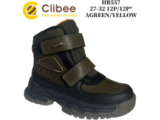 Черевики зимові Clibee HB557 agreen-yellow 27-32