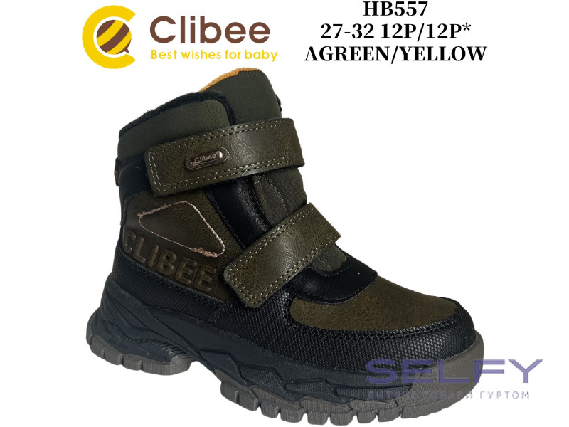 Черевики зимові Clibee HB557 agreen-yellow 27-32, Фото 1