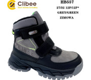 Черевики зимові Clibee HB557 grey-green 27-32