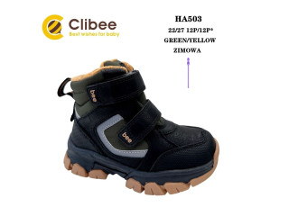 Черевики зимові Clibee HA503 green-yellow 22-27